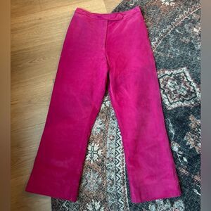 Vintage Neto Pink 100% suede leather pants